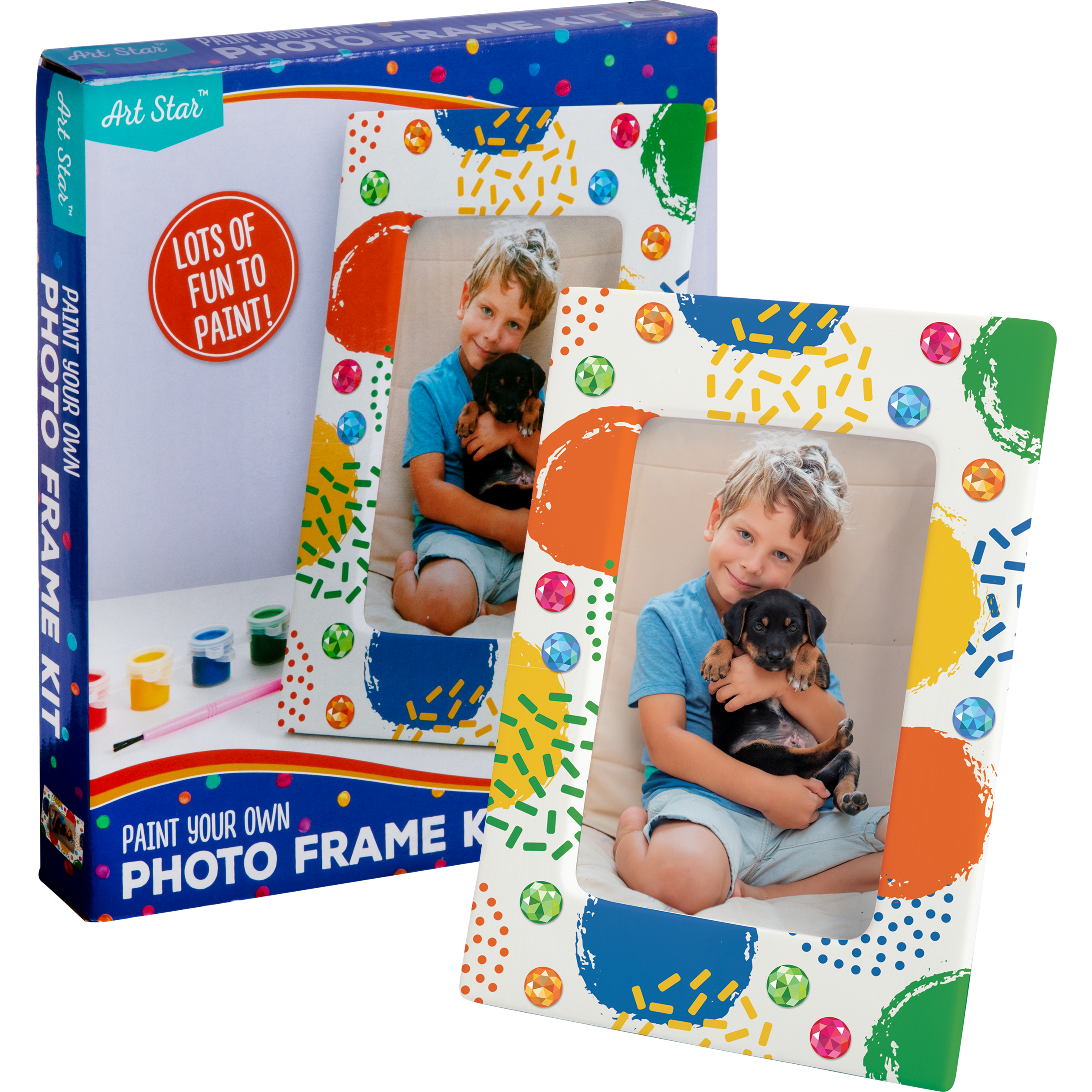 Image of Art Star Paint Your Own Ceramic Photo Frame Kit