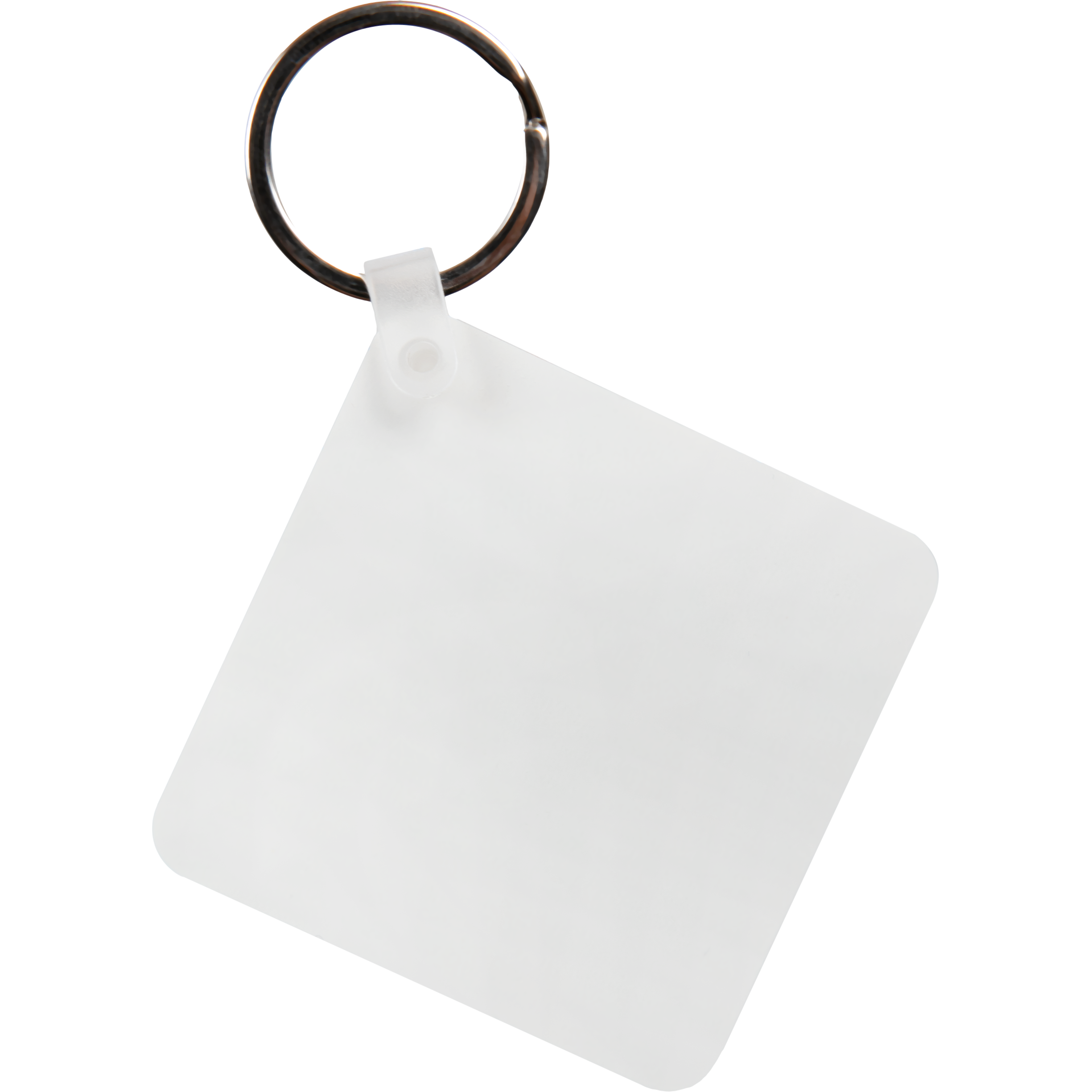 Image of Personalisable Plastic Keyring-Square 5.7x5.7cm