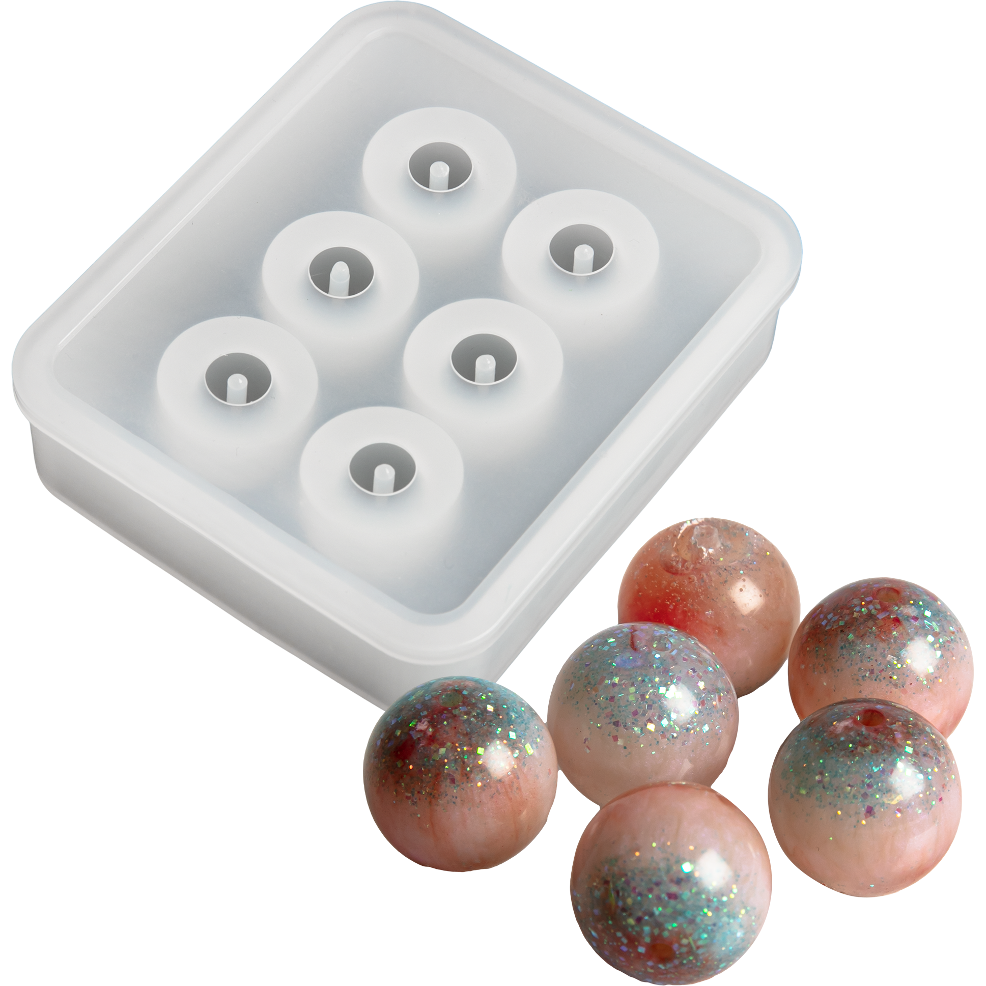 Image of Urban Crafter Silicone Mould Beads 8.1x7.1x1.9cm