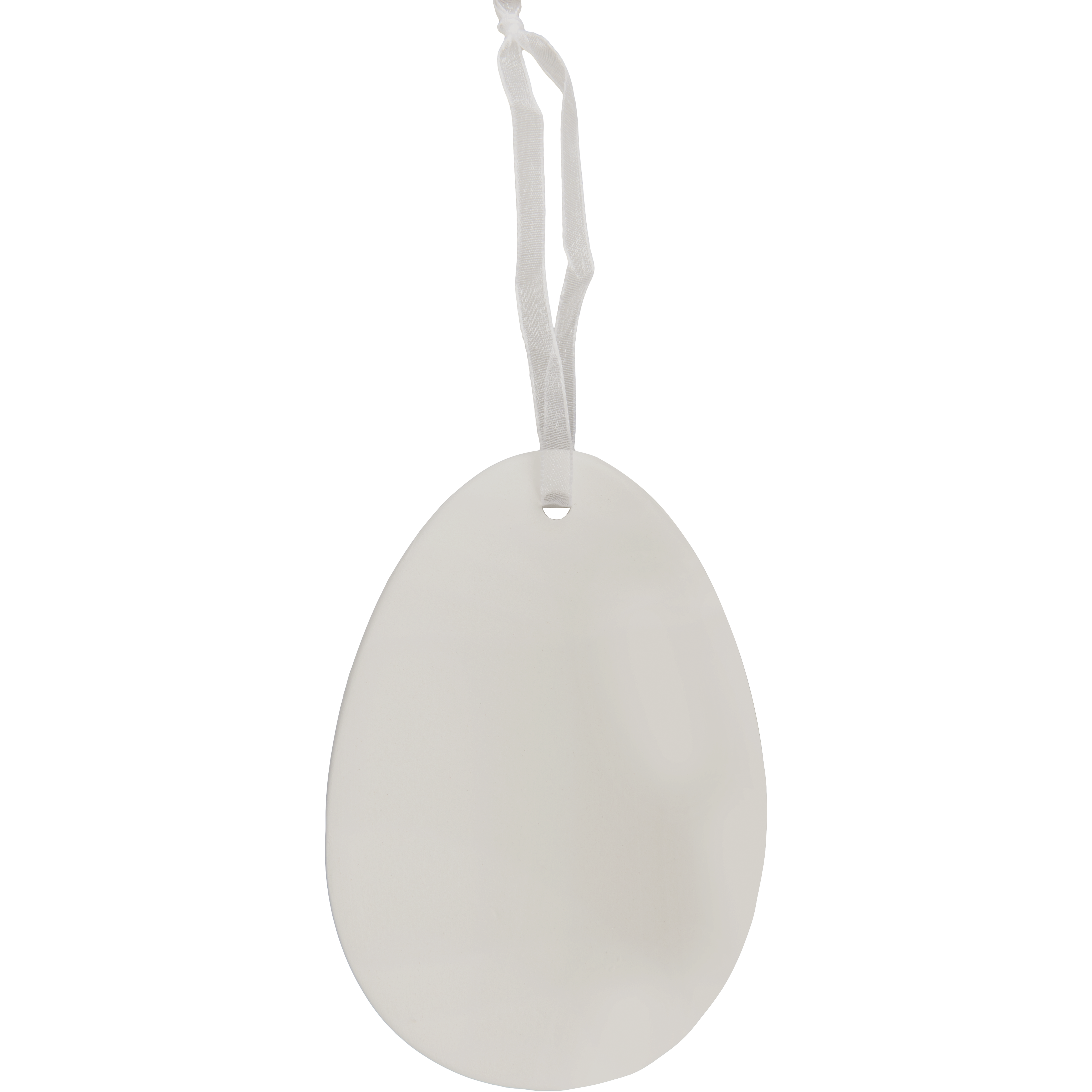 Image of Art Star Easter Hanging Ceramic Egg Blank 8.3x12cm