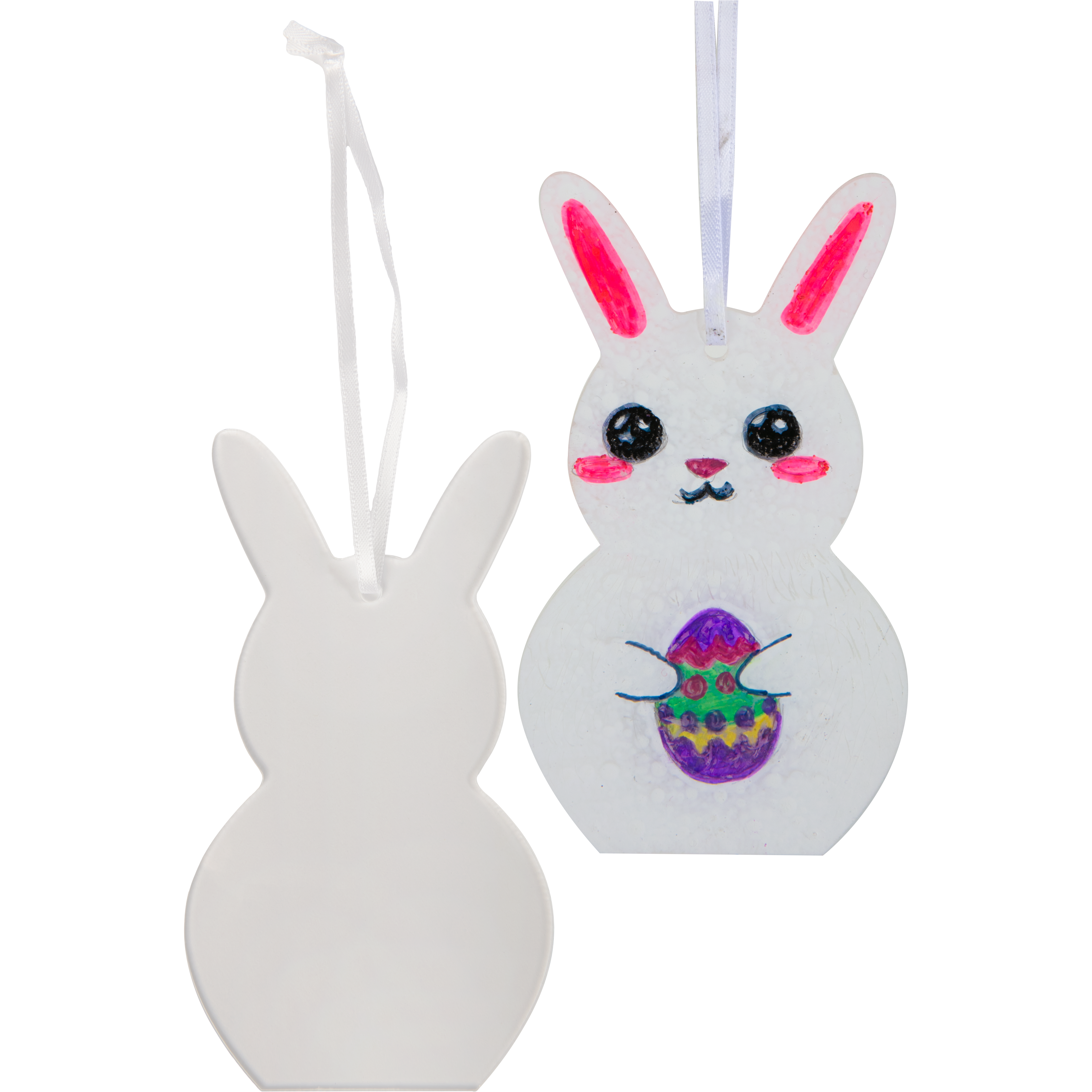 Image of Art Star Easter Hanging Clear Acrylic Bunny Blank 6.7x12.1cm