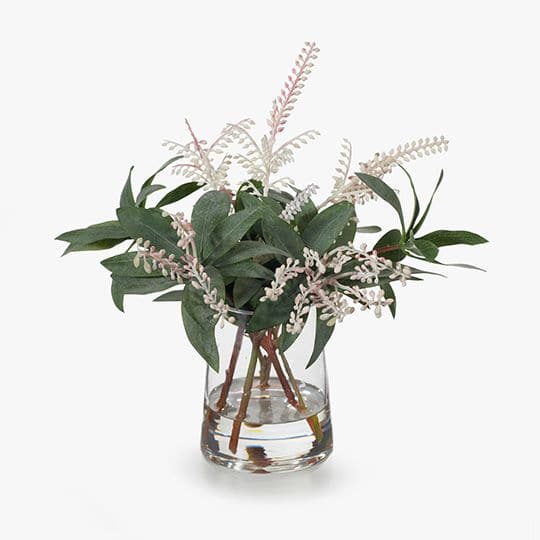 Image of Cream Pieris Japonica Mix in Vase - 30cm