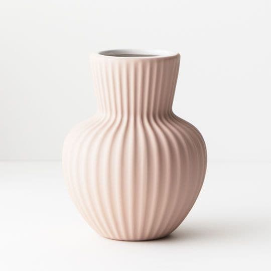 Image of Light Pink Vase Palina - 17cmh x 13.5cmd