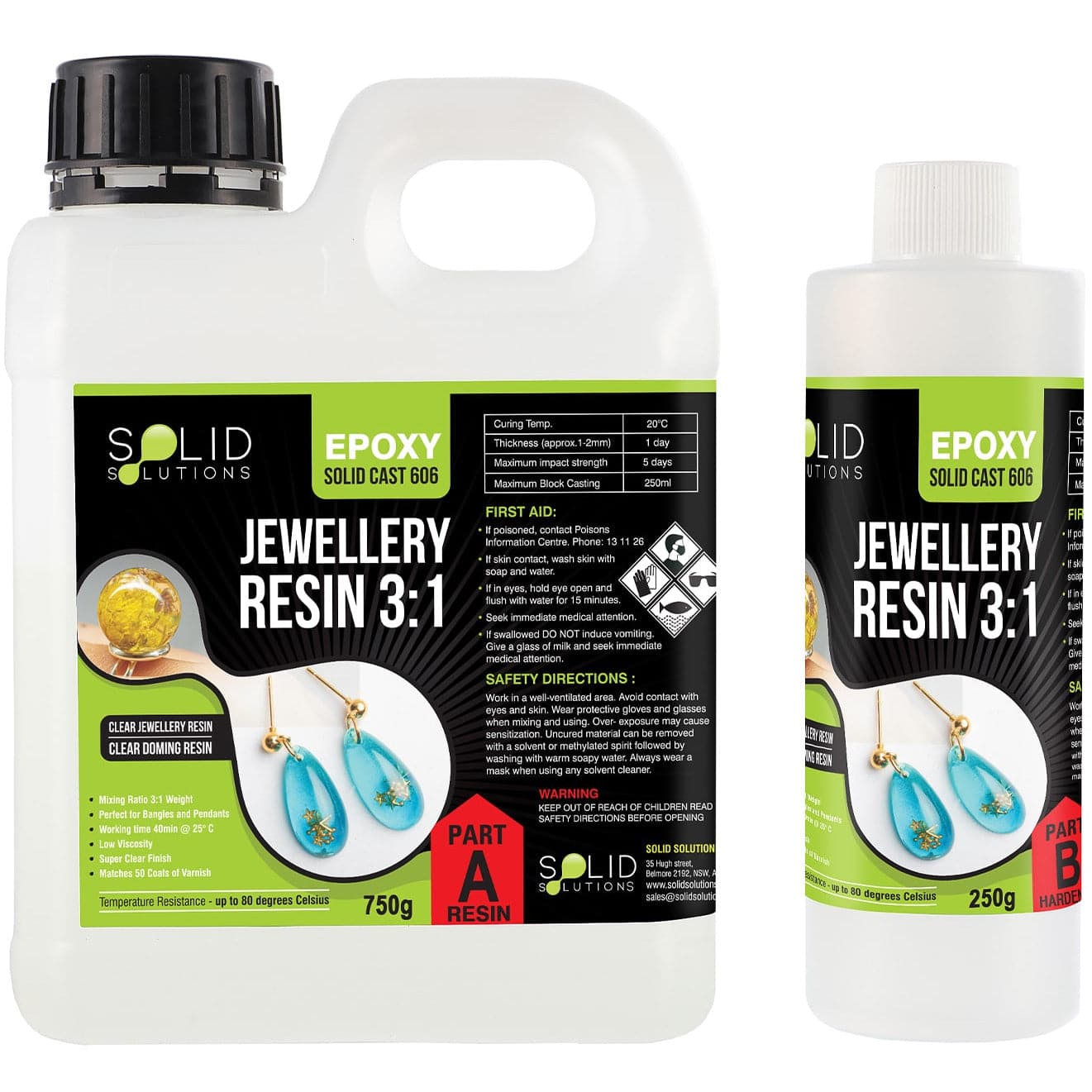 Image of Solid Solutions Solid Cast 606 Jewellery Resin 3:1 1KG Kit