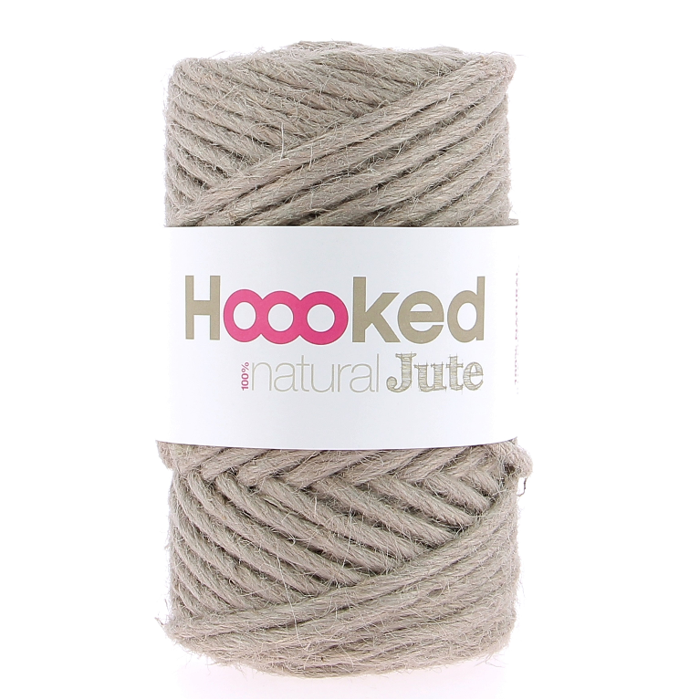 Image of Hooked Natural Jute Cinnamon Taupe 45 Metres