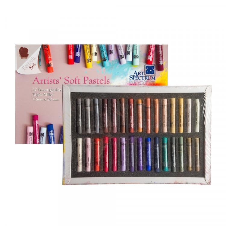 Image of Art Spectrum Standard Pastel Box Set Of 30 Portrait