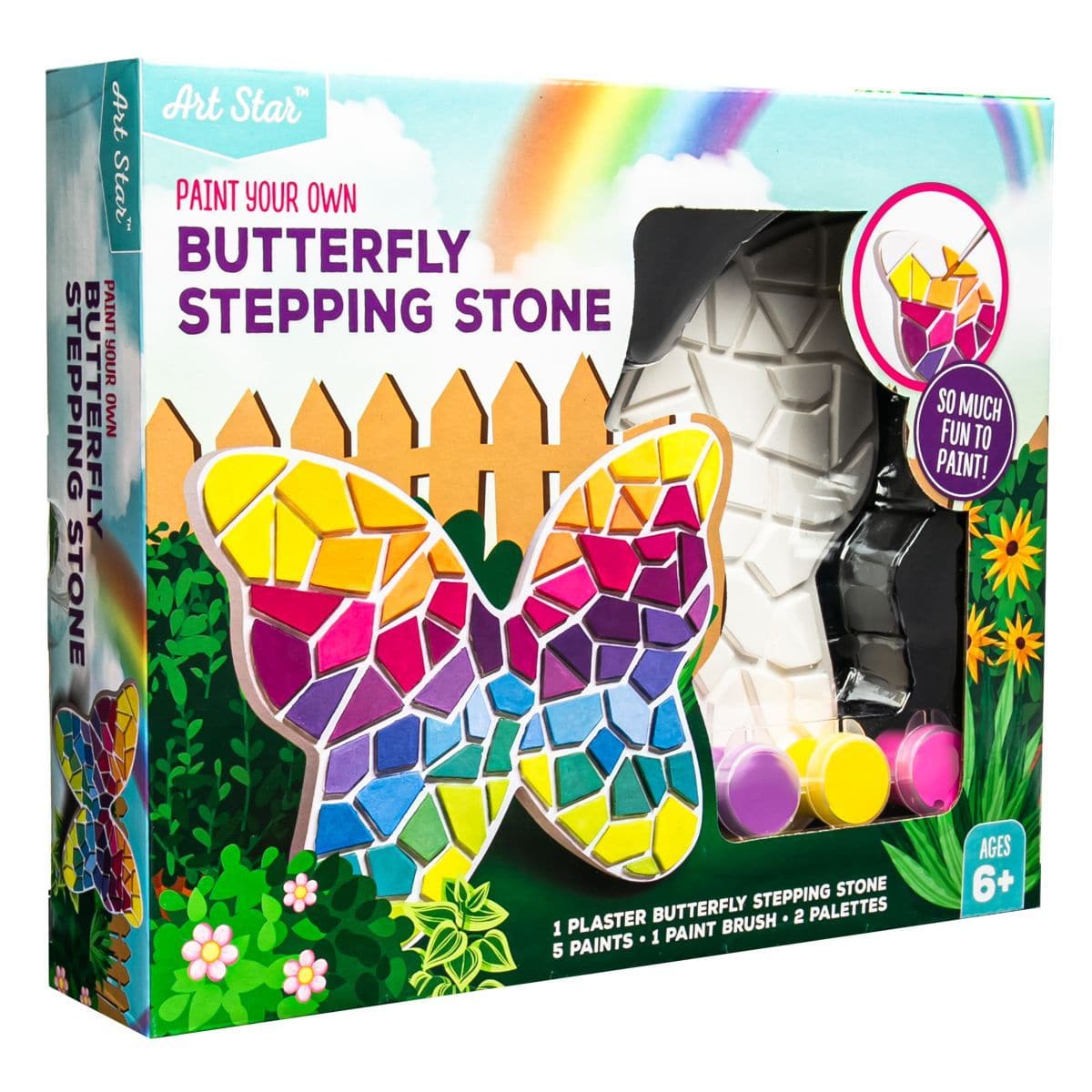 Image of Art Star Decorate Your Own Stepping Stone Butterfly