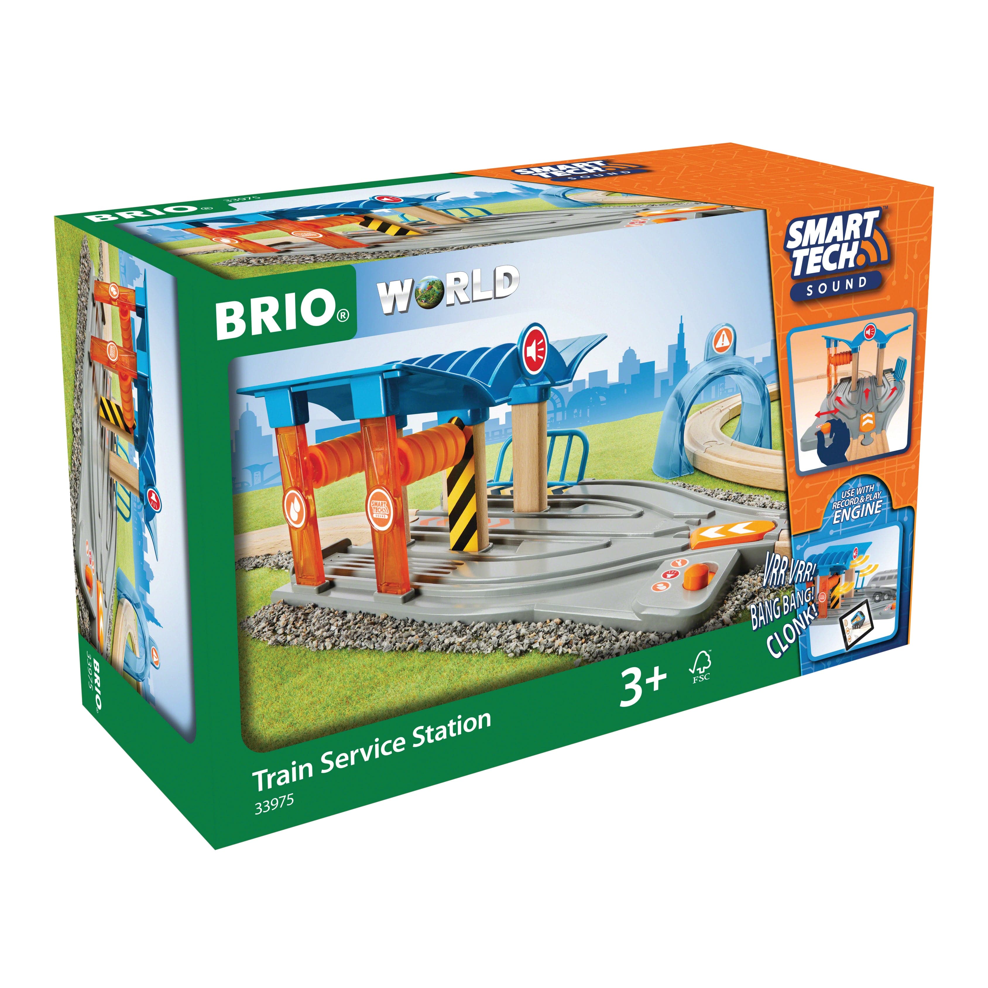 Image of BRIO Smart Tech Sound - Train Service Station 2 pieces