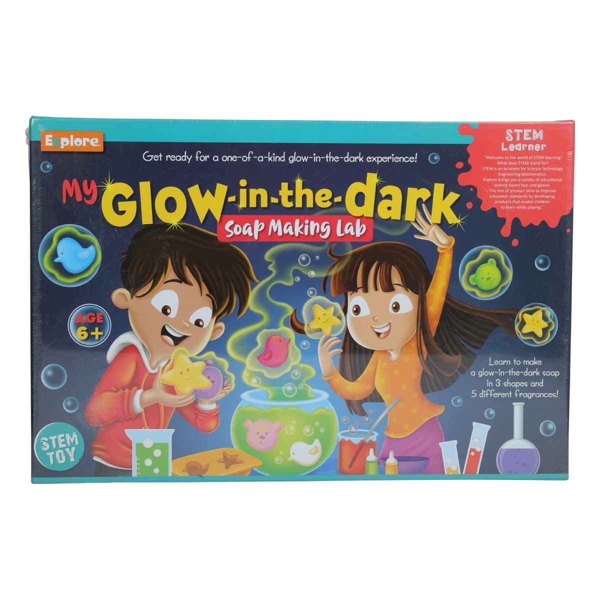 Image of Explore My Glow in the Dark Soap Making Lab STEM Kit