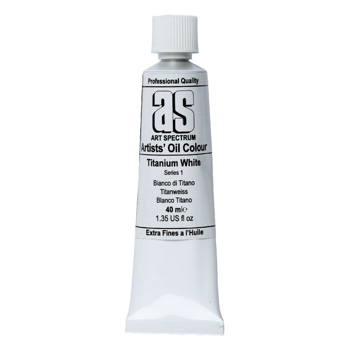 Image of Art Spectrum Oil Paint 40mL Titanium White S1