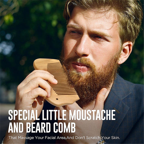 Beard Care Kit ¦ Beard Grooming Balm Oil Wax Comb Scissors Beard Care Set