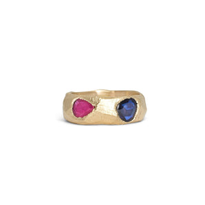 SALE - 18K Textured Rainbow Stacking Ring – Page Sargisson