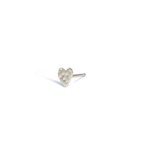 Teeny Diamond Stud 10K White Gold / Pair