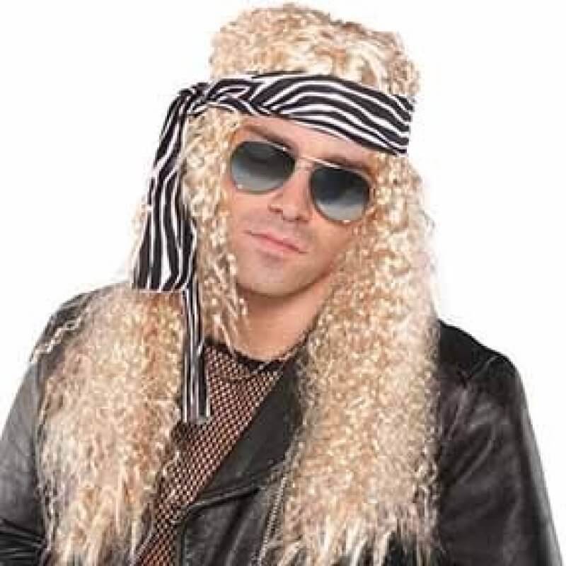 Amscan Blond Rock Star Wig & Headband Kit - Rocker Costumes Accessories |  Online Party Supplies