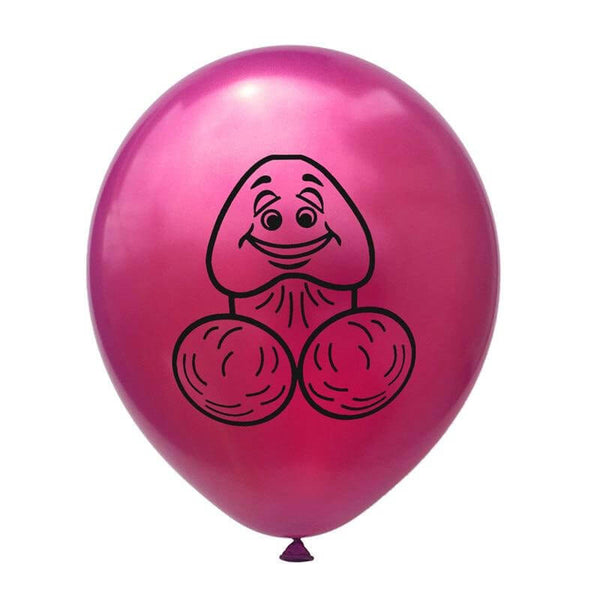 Pink Happy Smiling Penis Hen Party Balloon 10 Pack Online Party Supplies 