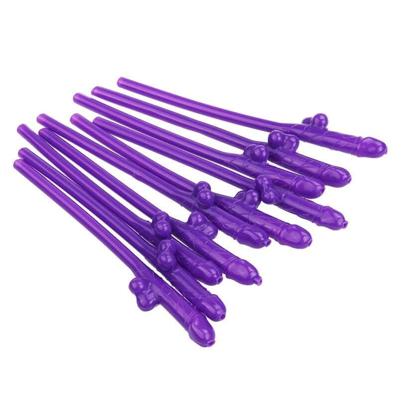 10PCS Willy Penis Dick Straw Hens Night Paty Straws Mix Colours  Bachelorette US