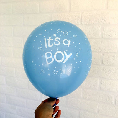 12 Inch Blue It's A Boy Latex Balloon (Pack of 10) - Online Party Supplies