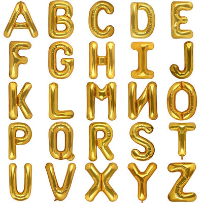 16inch/ 40cm Gold Alphabet Letter Air 