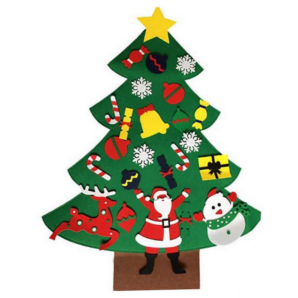 26pcs Felt Christmas Tree Kit For Kids Style C - Xmas Gifts - Online ...