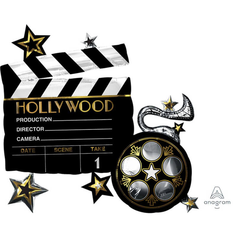 Amscan Supershape Hollywood Lights Camera Action Foil Balloon Online