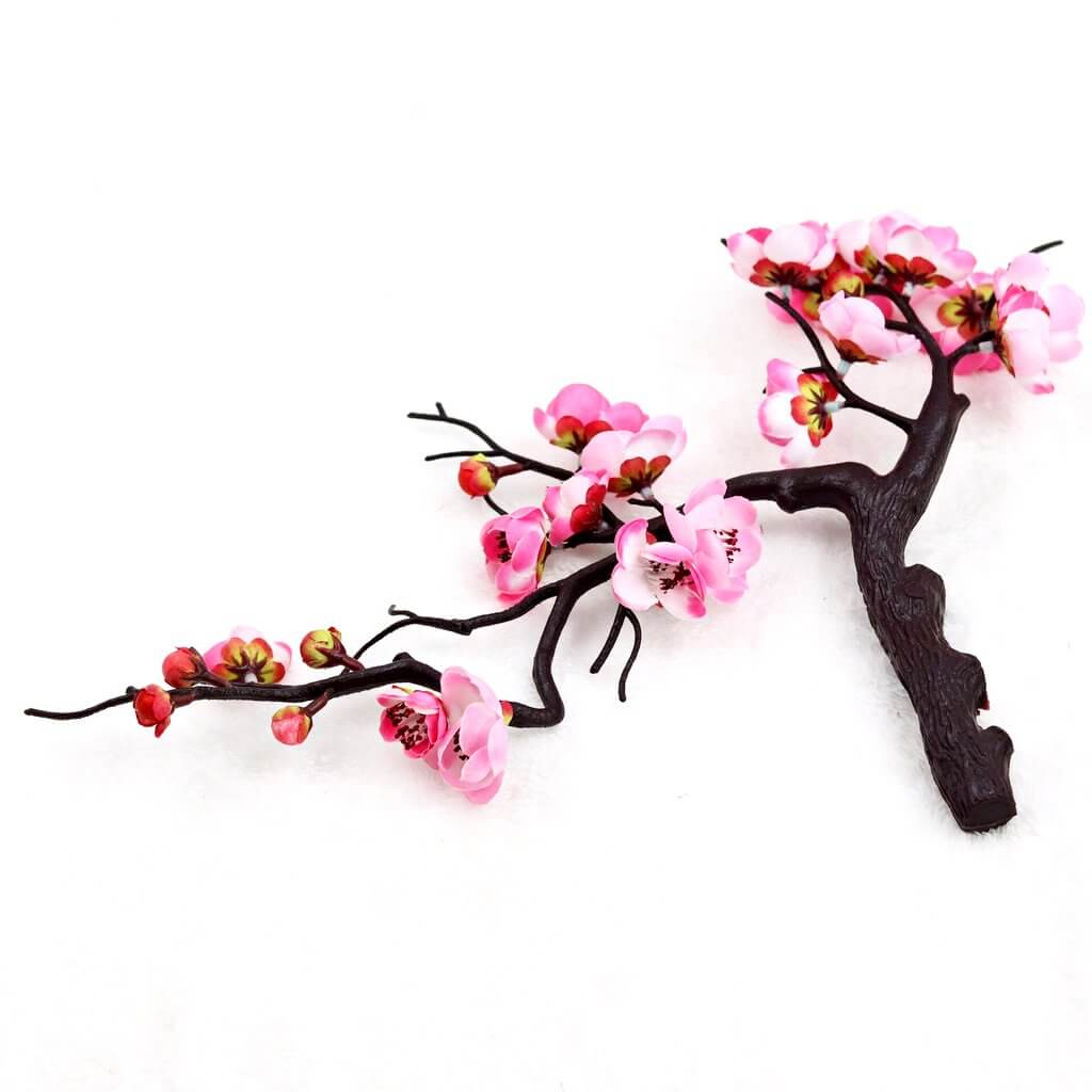 pink cherry blossom flower branch