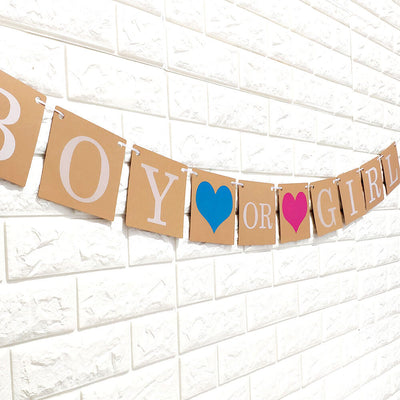 Kraft Boy Or Girl We Love You Baby Shower Banner Online Party Supplies