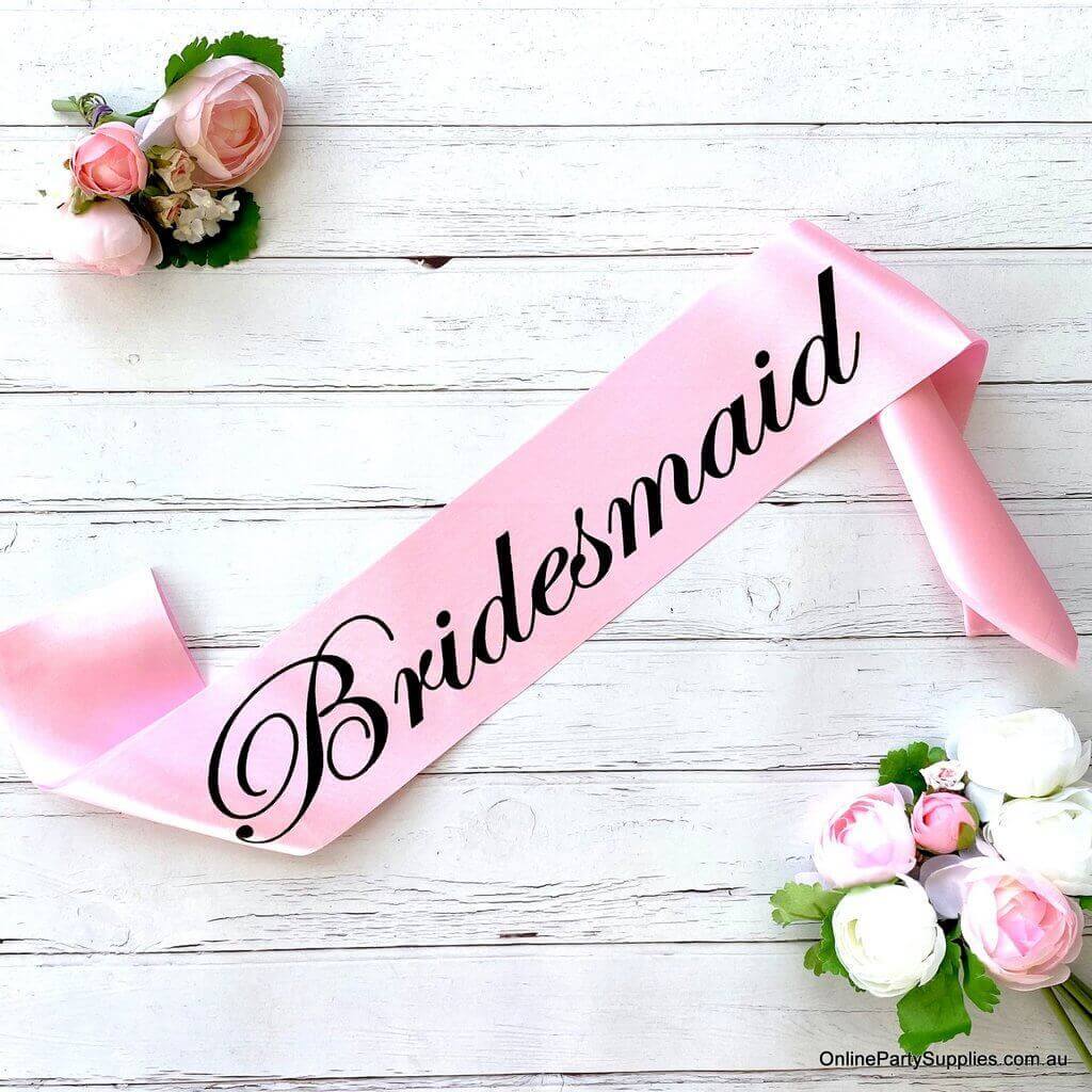 bridesmaid sashes australia