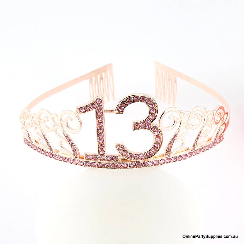 gold birthday tiara