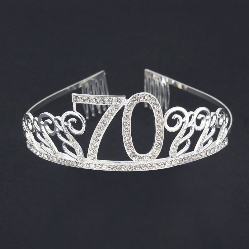 70th birthday tiara