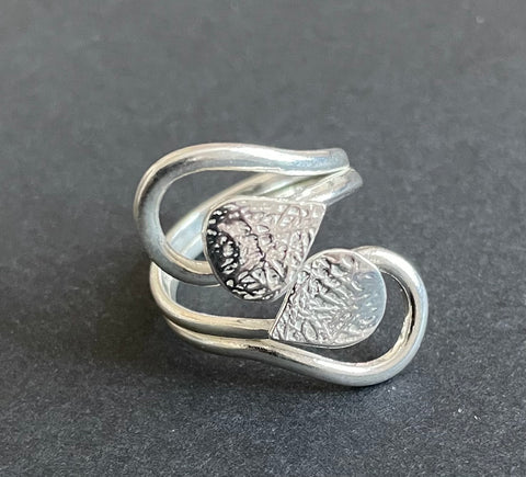 Bague en argent fabrication artisanale ,Ana de Peru