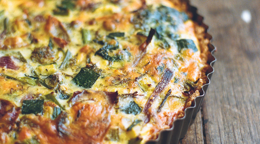Roasted Vegetable Quiche with Hafod