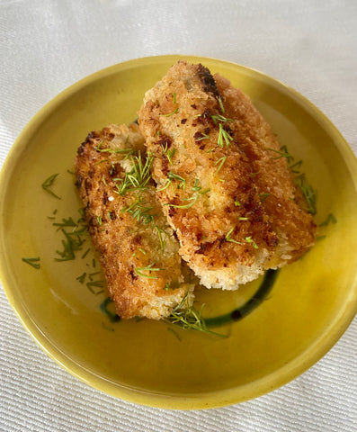 Eva's Kirkham's Mature Lancashire, Leek and Cockle Croquettes