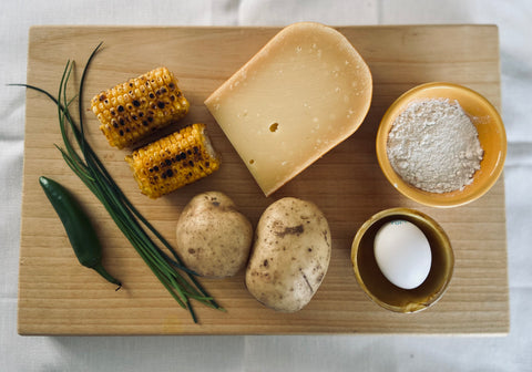 Ingredients for Eva's Coolea & Charred Corn Rostis