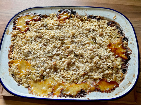 Nicole's Squash & Pevensey Blue Savoury Crumble