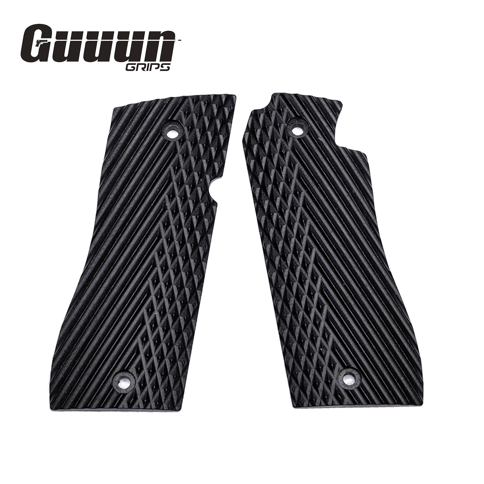 Guuun G10 Grips for Star BM/BKM Diamond Cut Texture BM-AD