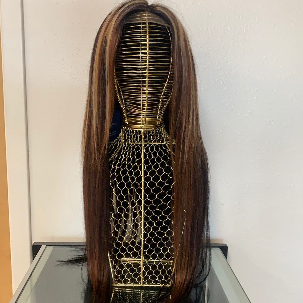  Aubatece Glitter Hair Extensions Long Synthetic Natural Wig  Wigs Straight Wigs Full Gold wig Hair Bundles (gold, One Size) : Beauty &  Personal Care