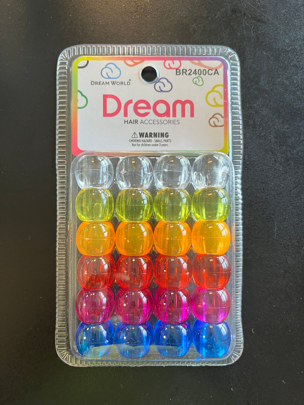 Hair Beads Clear 300pc - Dreamfix