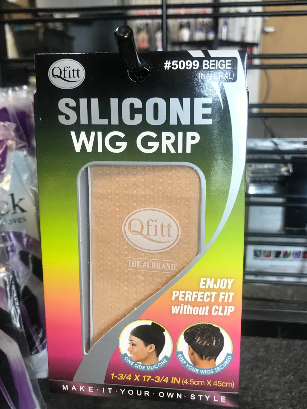 Annie Velcro Wig Band 4.5cm Silicone Grip Light Brown