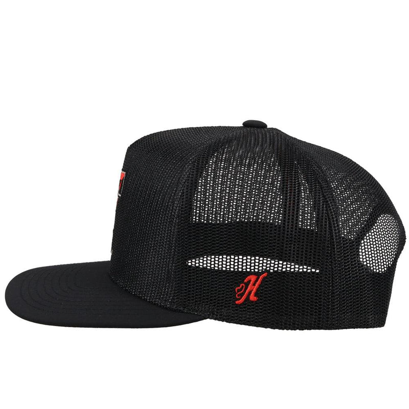 Black Texas Tech Hat w/ Double T Logo | Hooey Red Raiders Collection