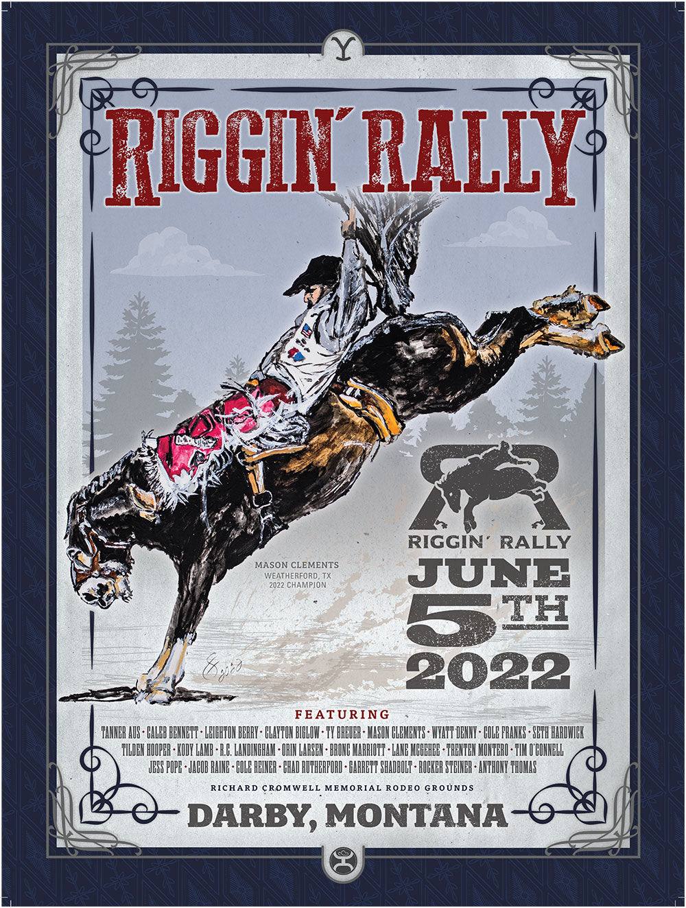 "Riggin' Rally" Limited Edition 2022 Darby Montana Poster Hooey