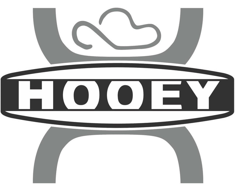 Large Hooey Grey and Black Sticker