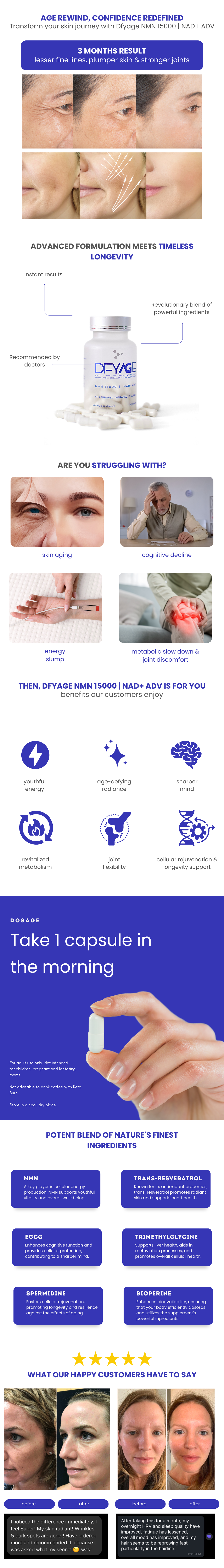 Dfyage NMN 15000 | NAD+ ADV