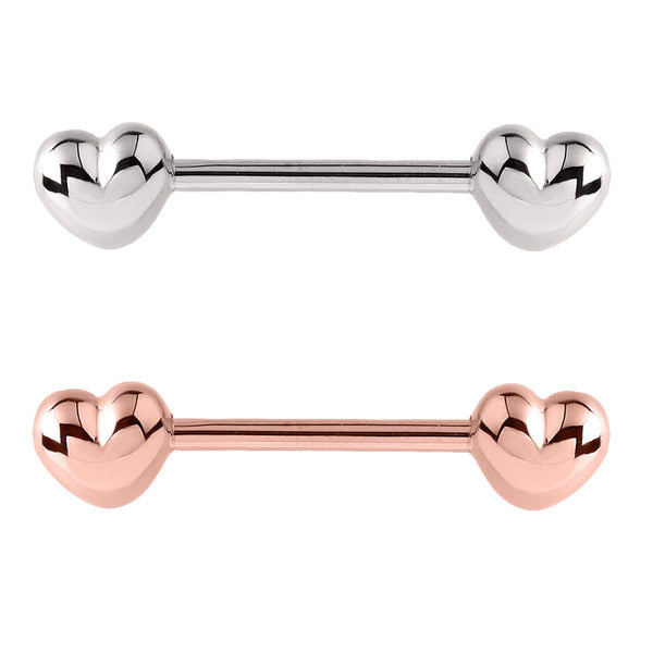 Steel Hearts Nipple Bar – bodyjewellery 