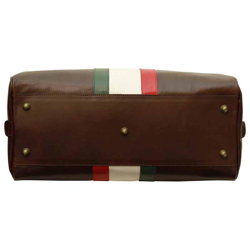 Duffle Bag - Dark Brown - Italian Calfskin Leather - Old Angler Italian Leather - Australia ...