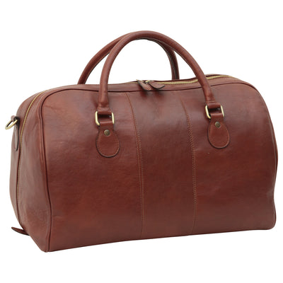 Duffle Bag - Brown - Italian Nappa Leather - Old Angler Italian Leather - Australia & New Zealand
