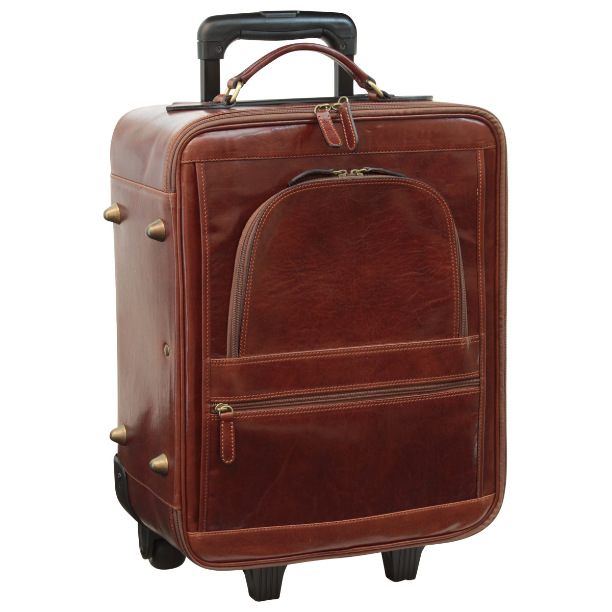 Trolley - Brown - Italian Cowhide Leather - Old Angler Italian Leather ...