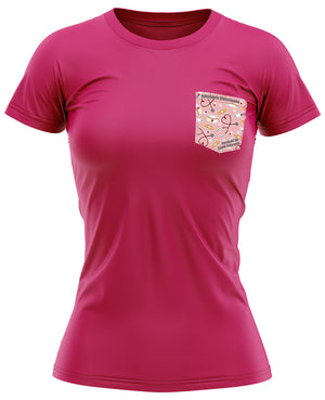 T-shirt framboise femme - Service Santé Courant