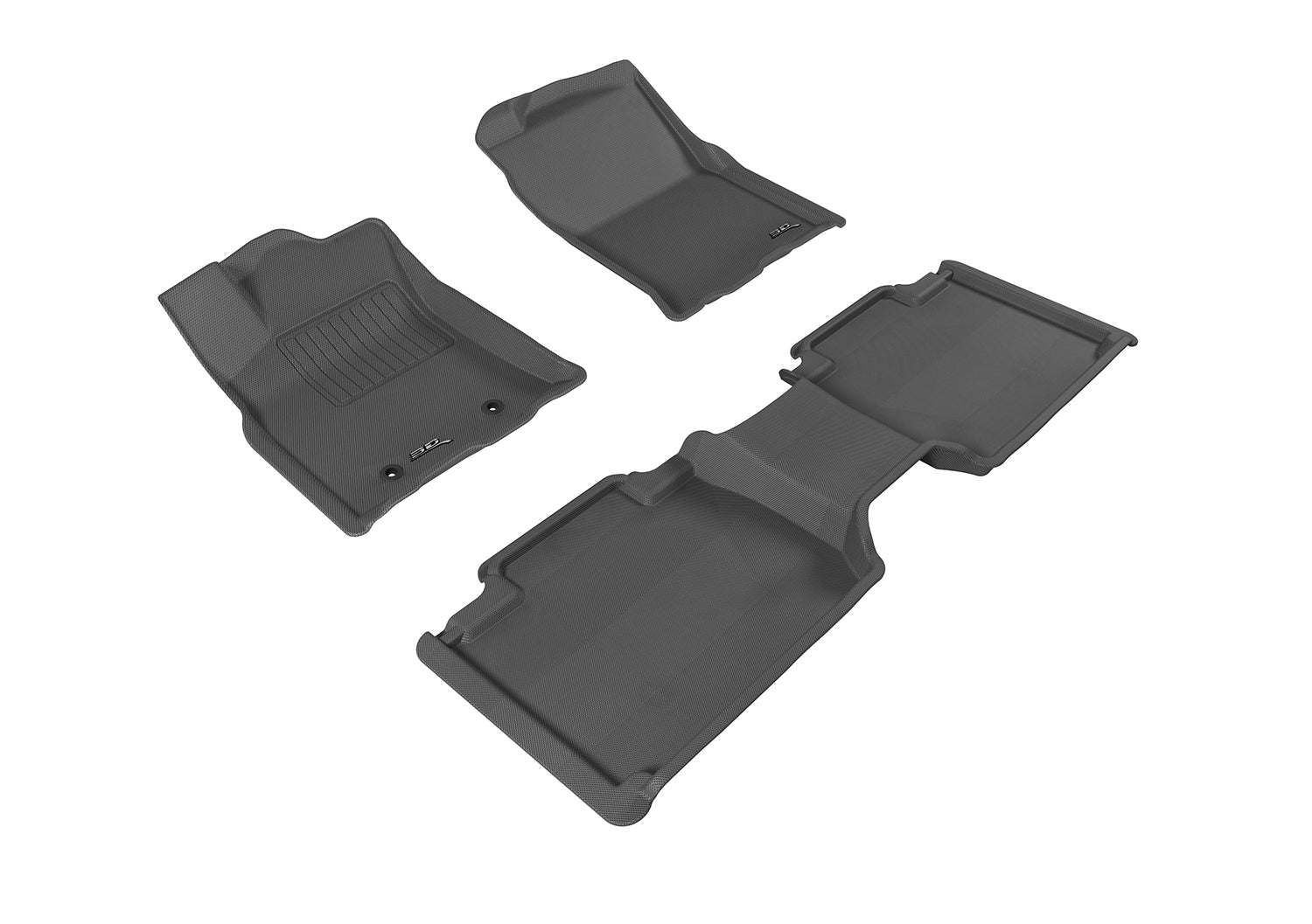 3D MAXpider Toyota Tacoma Access Cab KAGU Black R1 R2 Floor Mats | L1TY21501509