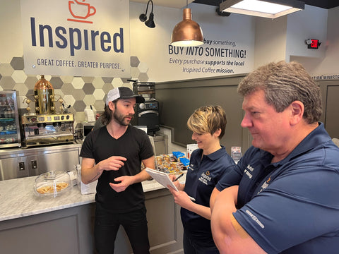Kerry's trainers work with inspired coffee staff members