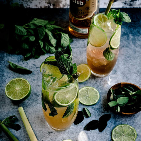 mint and lime drink